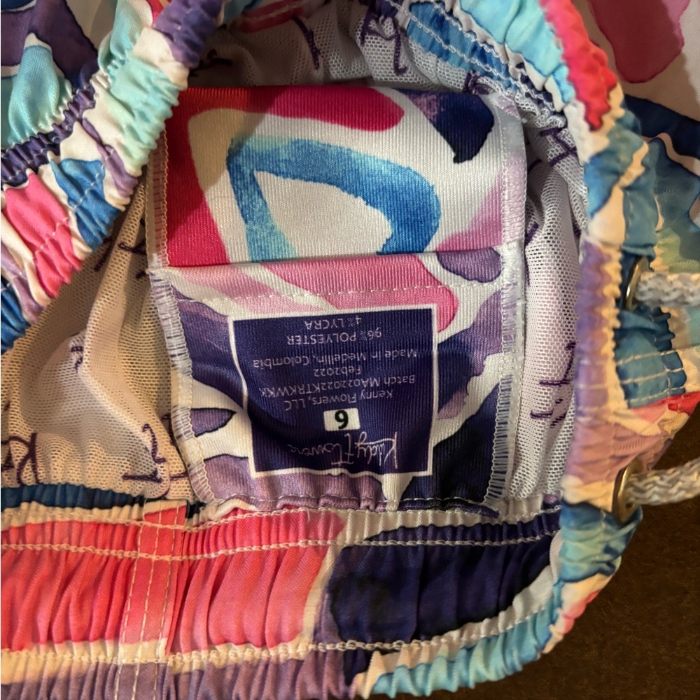 Kenny Flowers Boys Waikiki Swim Trunks Sz 6 - Picture 3 of 3